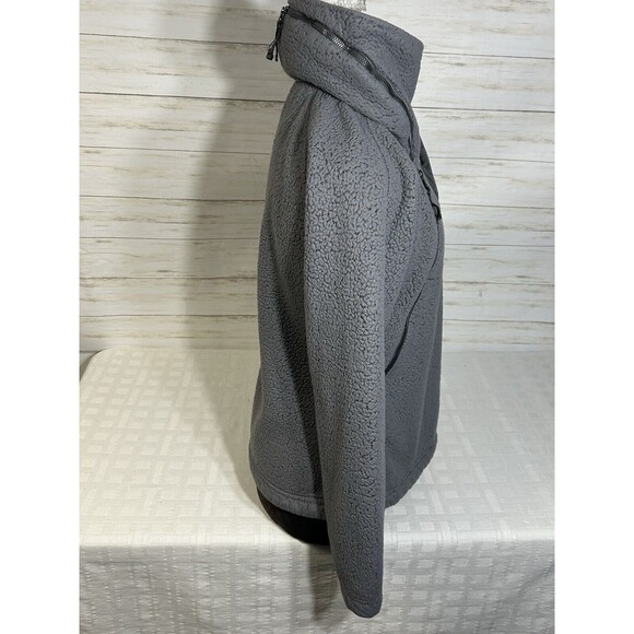 Kuhl Jacket Flight Pullover Sweater Flint Gray Fleece Sherpa MEDIUM Womens 2041 - Picture 10 of 16